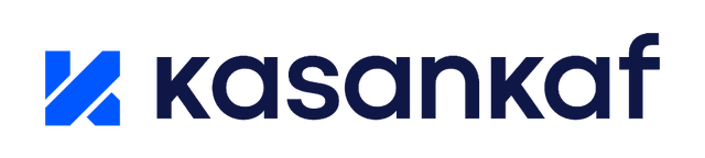 Kasankaf wordmark in dark blue